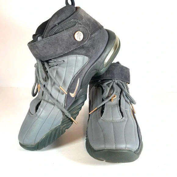 Air Nike Penny IV 4 Wolf Grey Metallic Copper Nike Air Penny IV 4 Grey Suede Metallic Copper 864018 002  main image 2